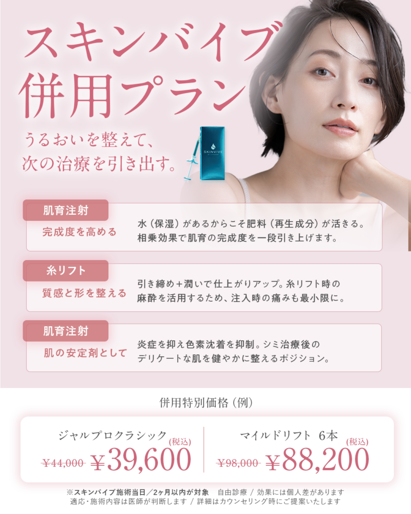 スキンバイブ併用プラン