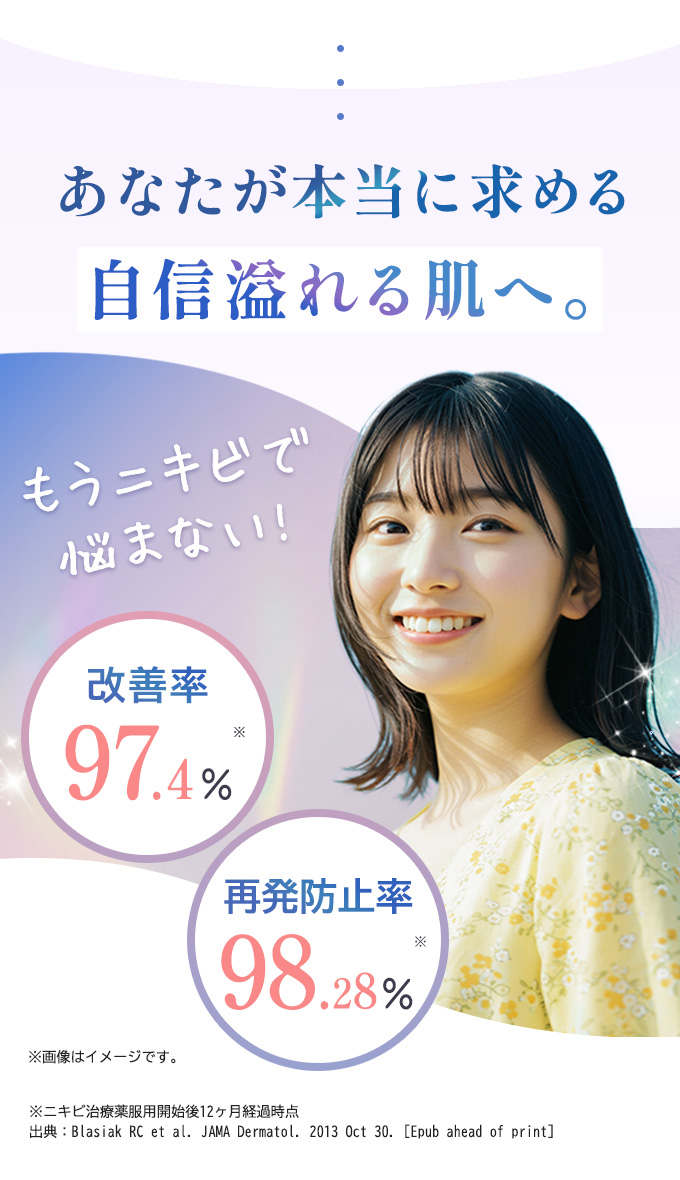 ニキビ治療薬内服治療でもうニキビに悩まない